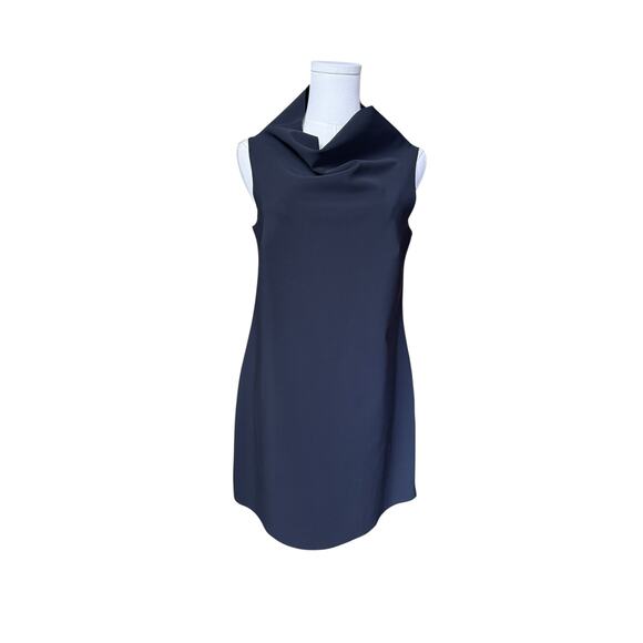M2057 by Maria Pinto Dress Size Medium in Black Stretchy Fabric Sleeveless - Picture 1 of 9